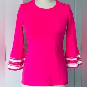 Lilly Pulitzer Callee Sweater In Bougainvillea Pink Size L Gorgeous!